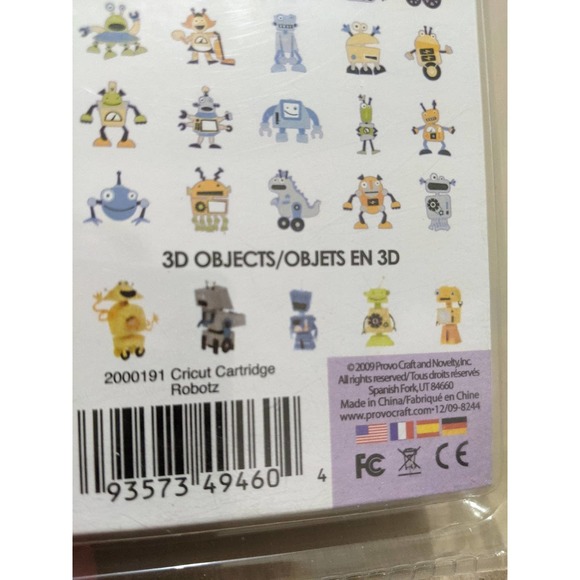 NEW!!  Cricut Cartridge Robotz - includes a font, plus 3D images! - Picture 5 of 5